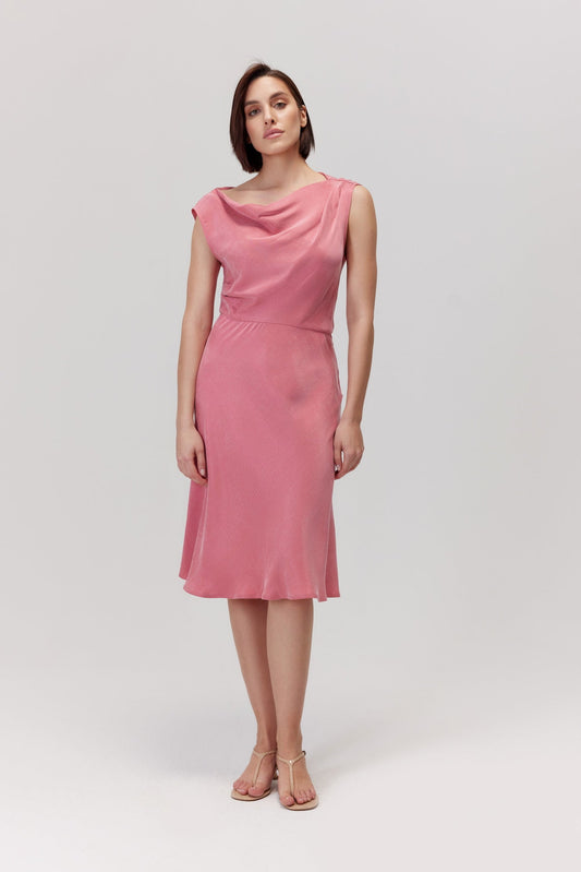Rafa Midi Dress In Magnolia Pink