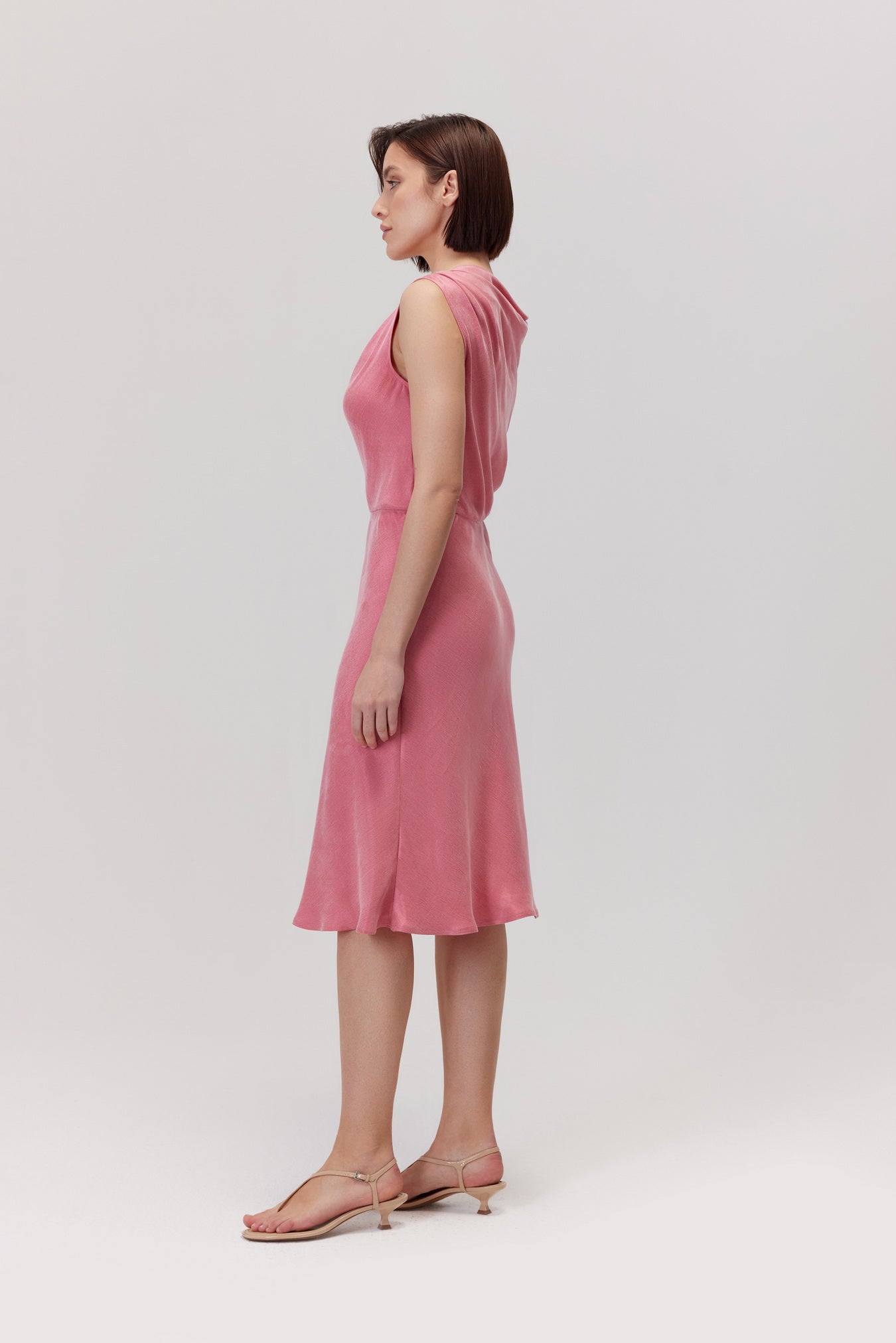 Rafa Midi Dress In Magnolia Pink