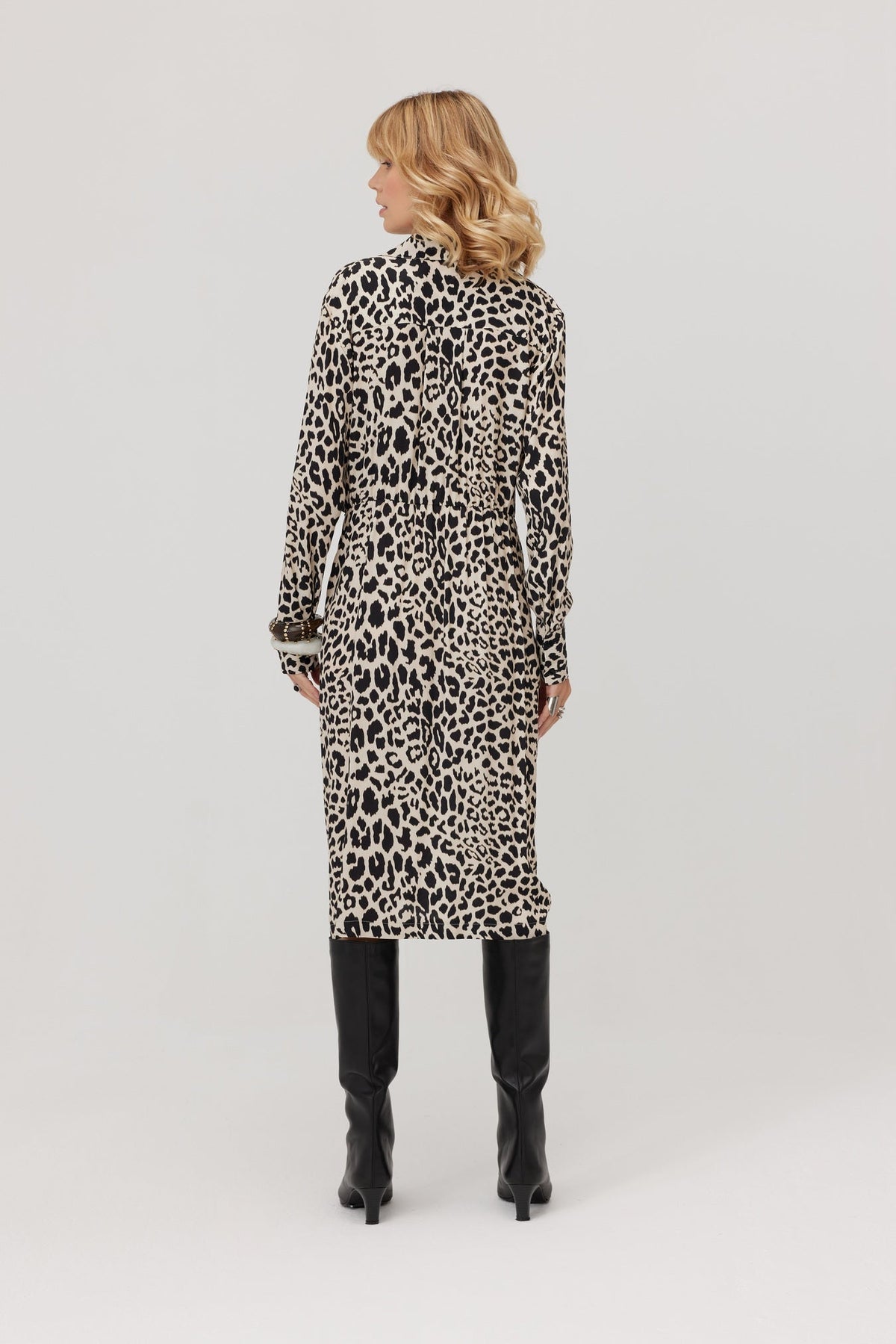 Emre Leopard Shirt Dress