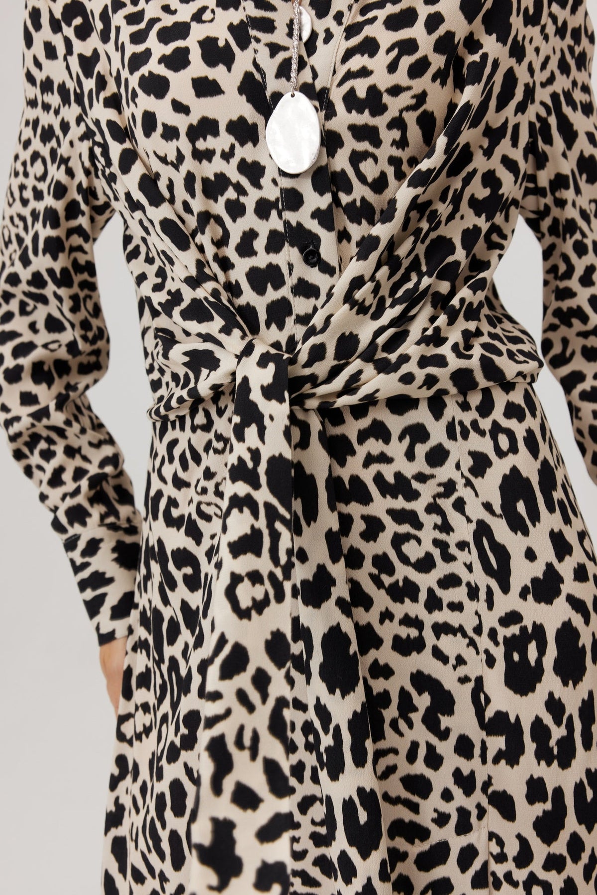 Emre Leopard Shirt Dress