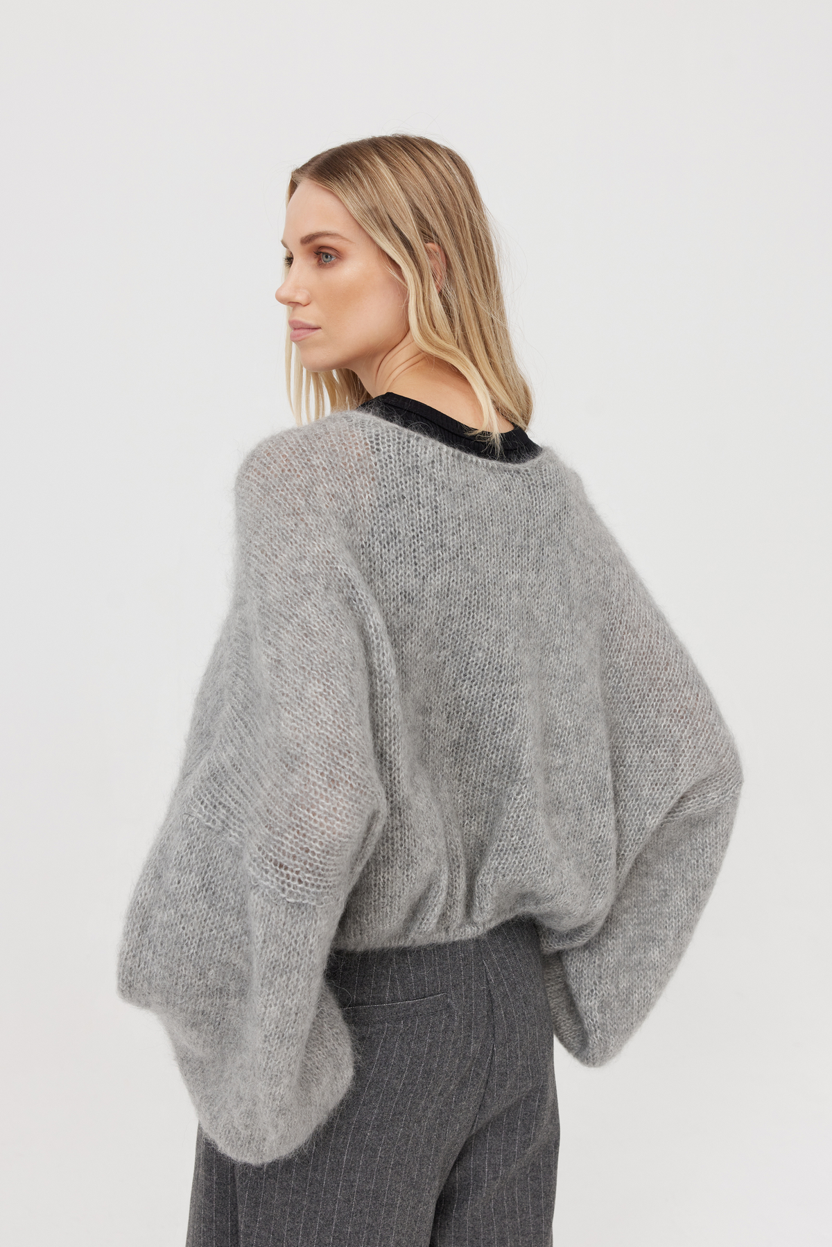 Harington Mohair Sweater Grey