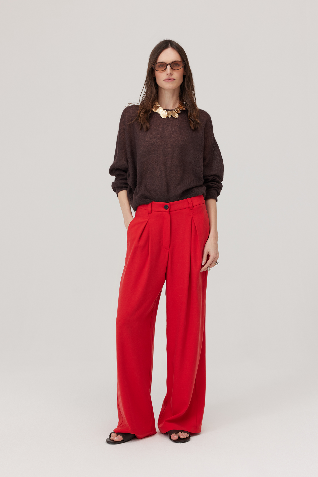 Alpaca Sweater Kelly Brown