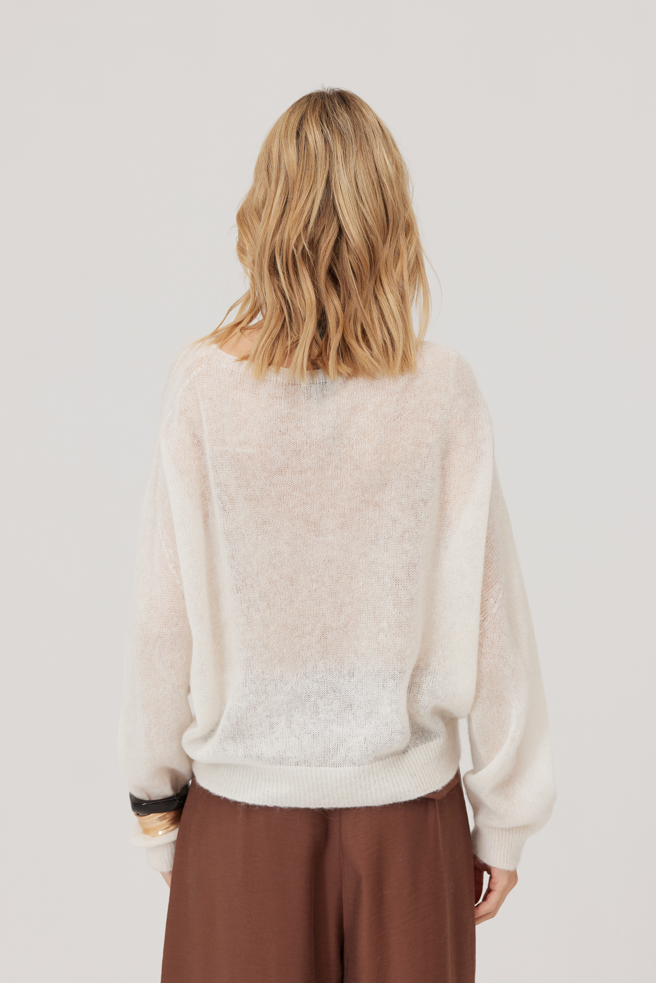 Kelly Ecru Alpaca Sweater