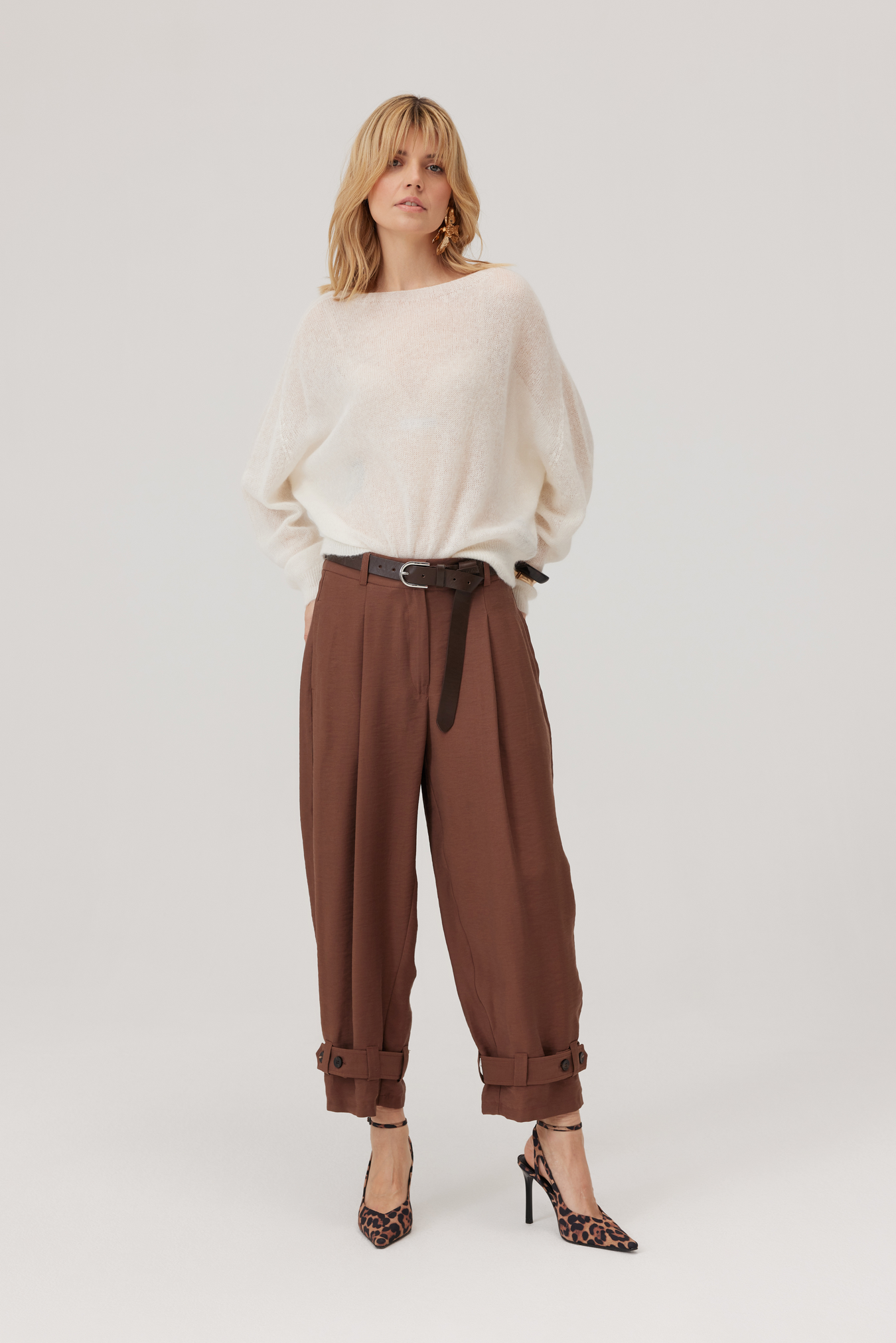 Kelly Ecru Alpaca Sweater