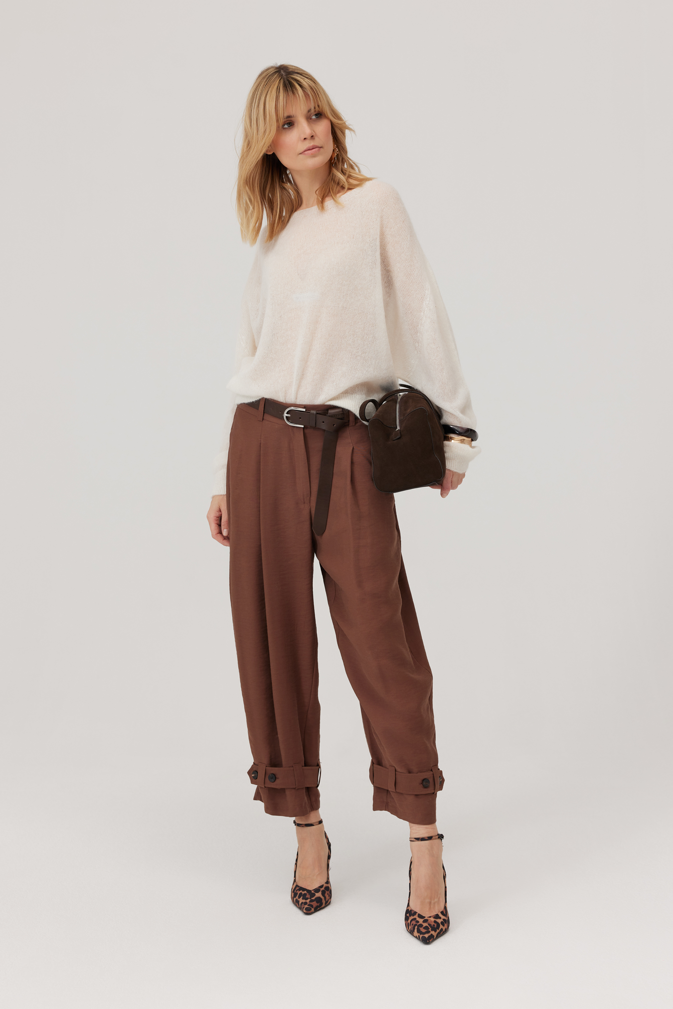 Kelly Ecru Alpaca Sweater