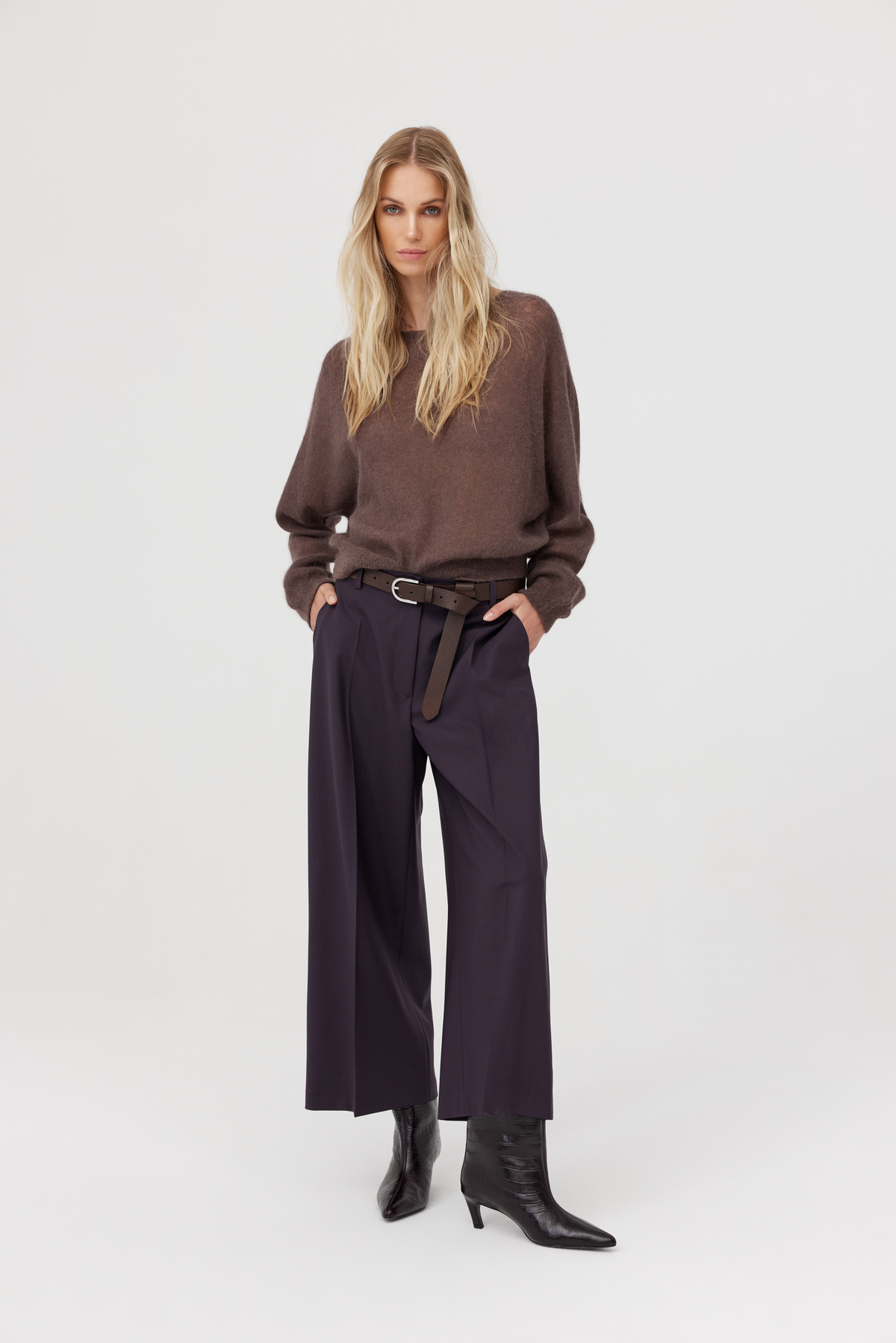 Kelly Mocha Alpaca Sweater
