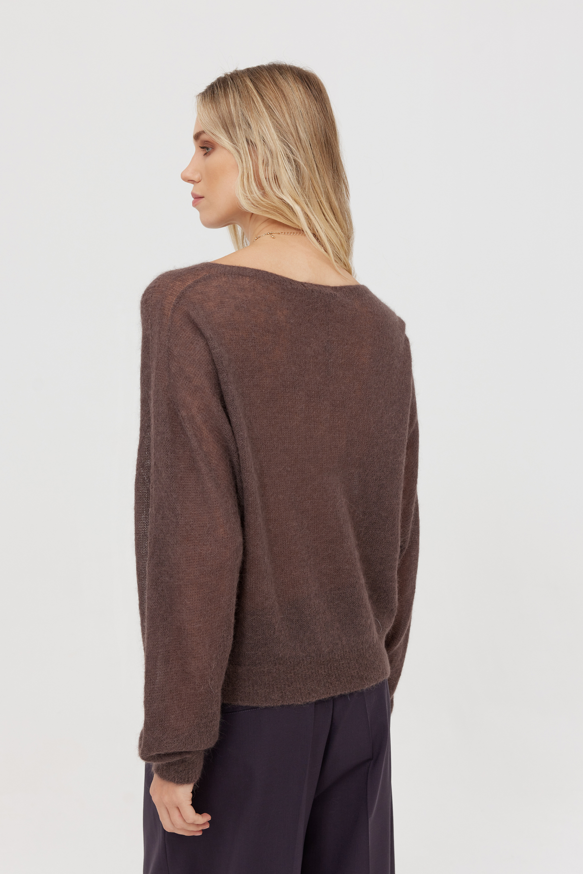 Kelly Mocha Alpaca Sweater