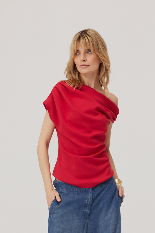 Heartbreaker Micromodal Top In Red