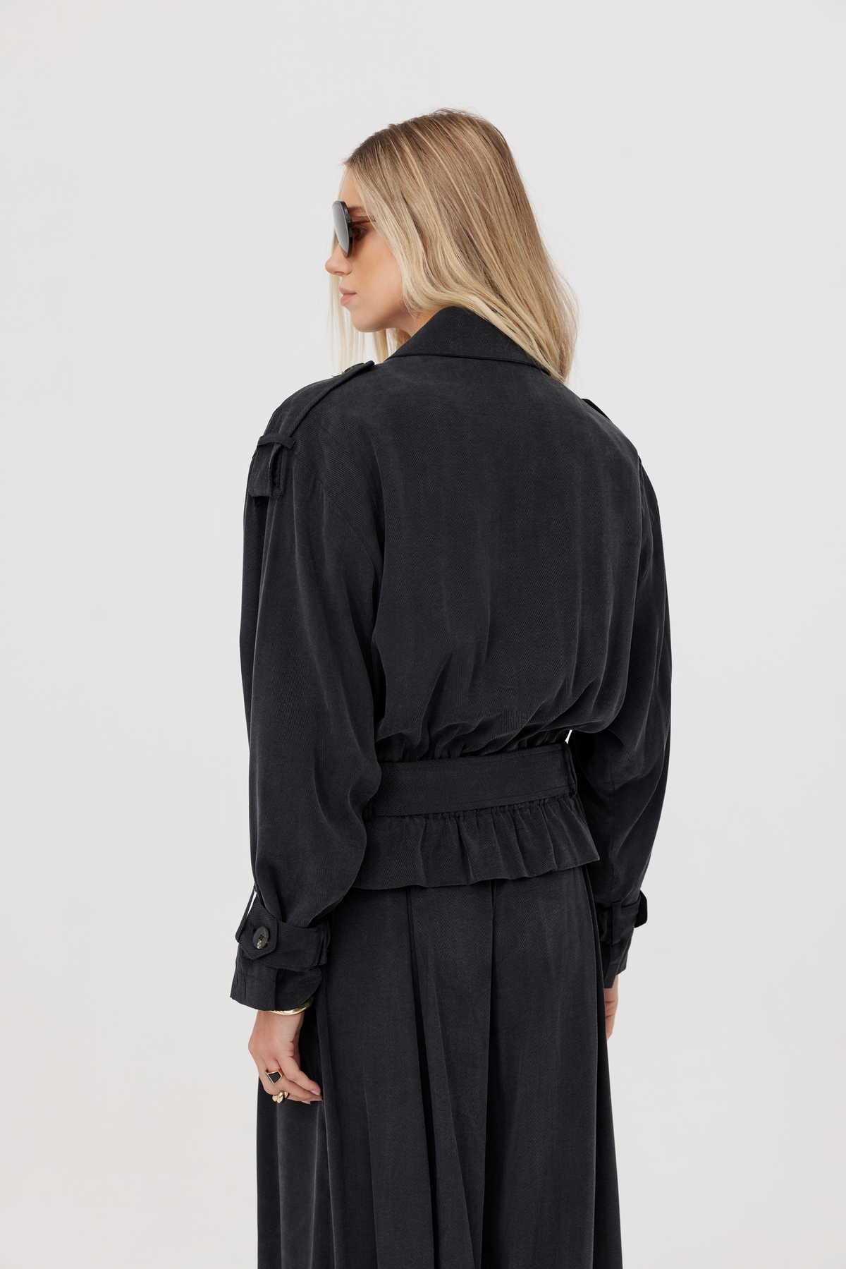 Farrell Black Lyocell Jacket