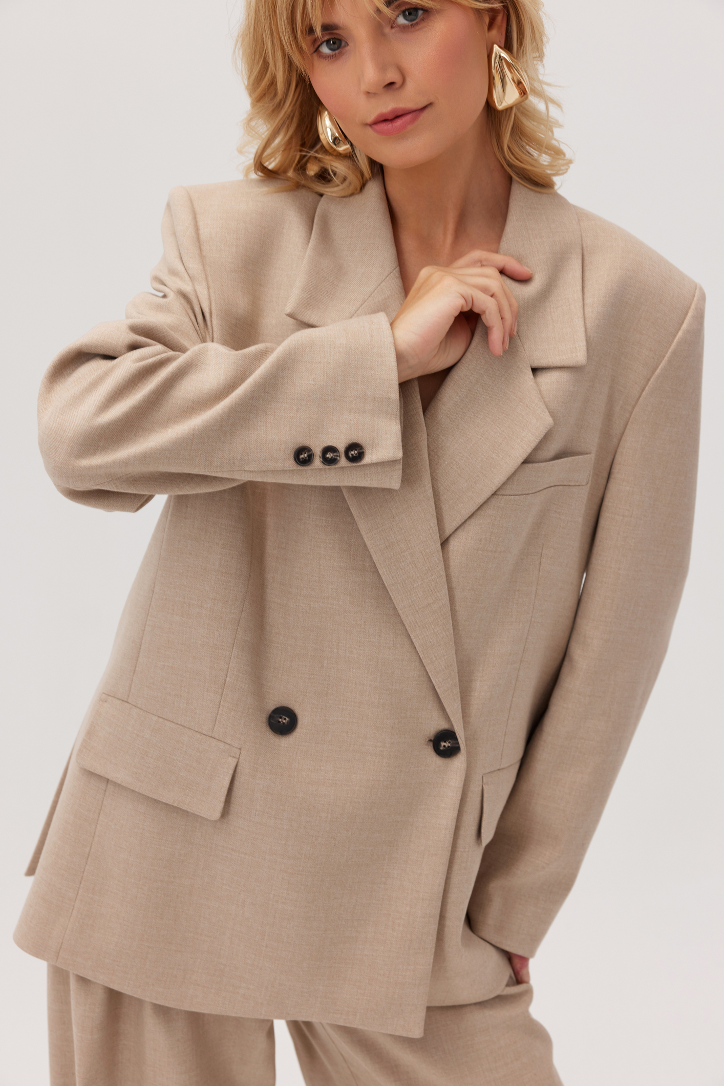 Oversized Baxter Beige Blazer