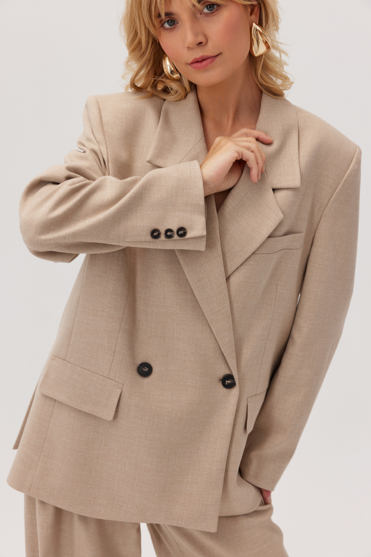 Oversized Baxter Beige Blazer