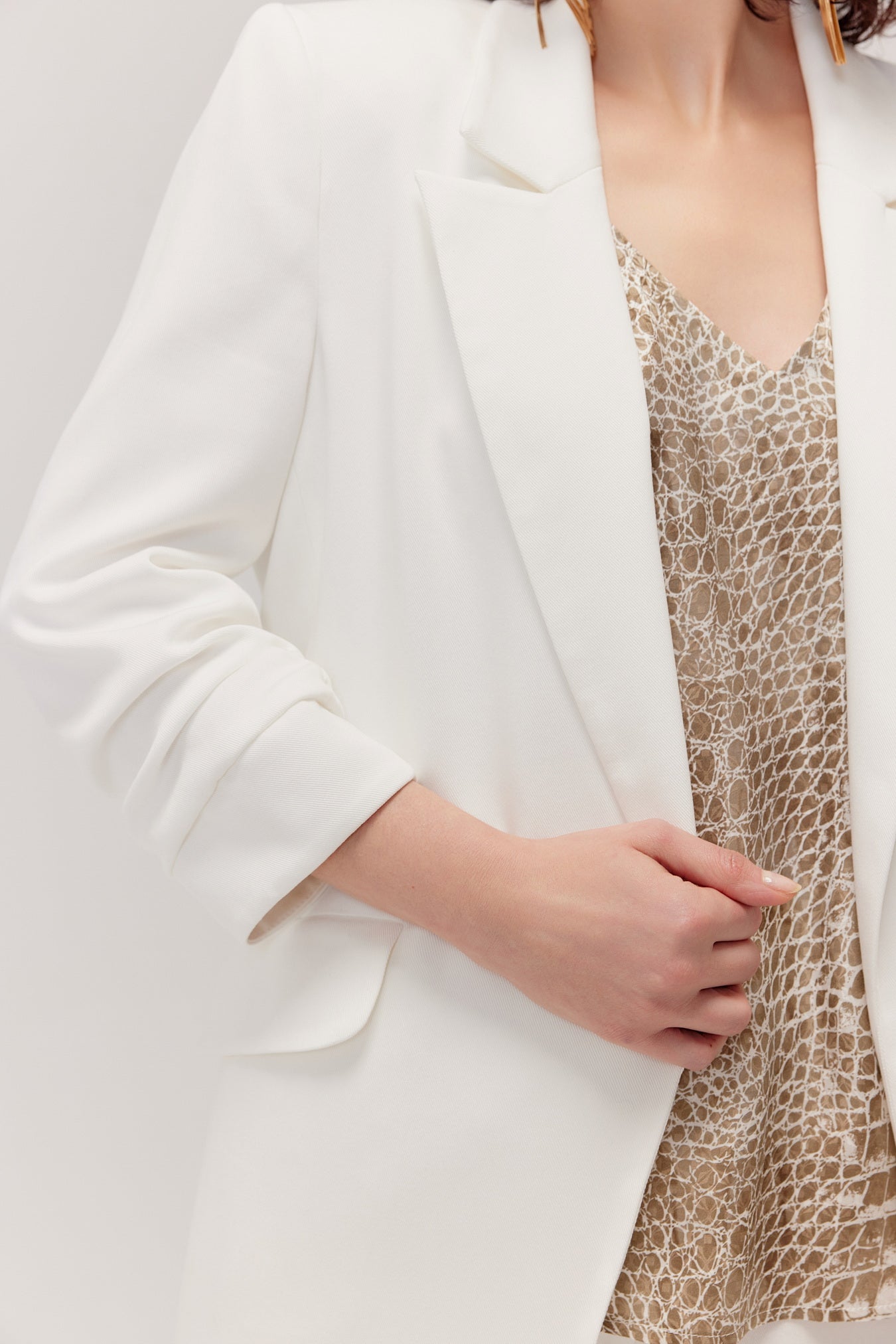 Bono White Lyocell Jacket