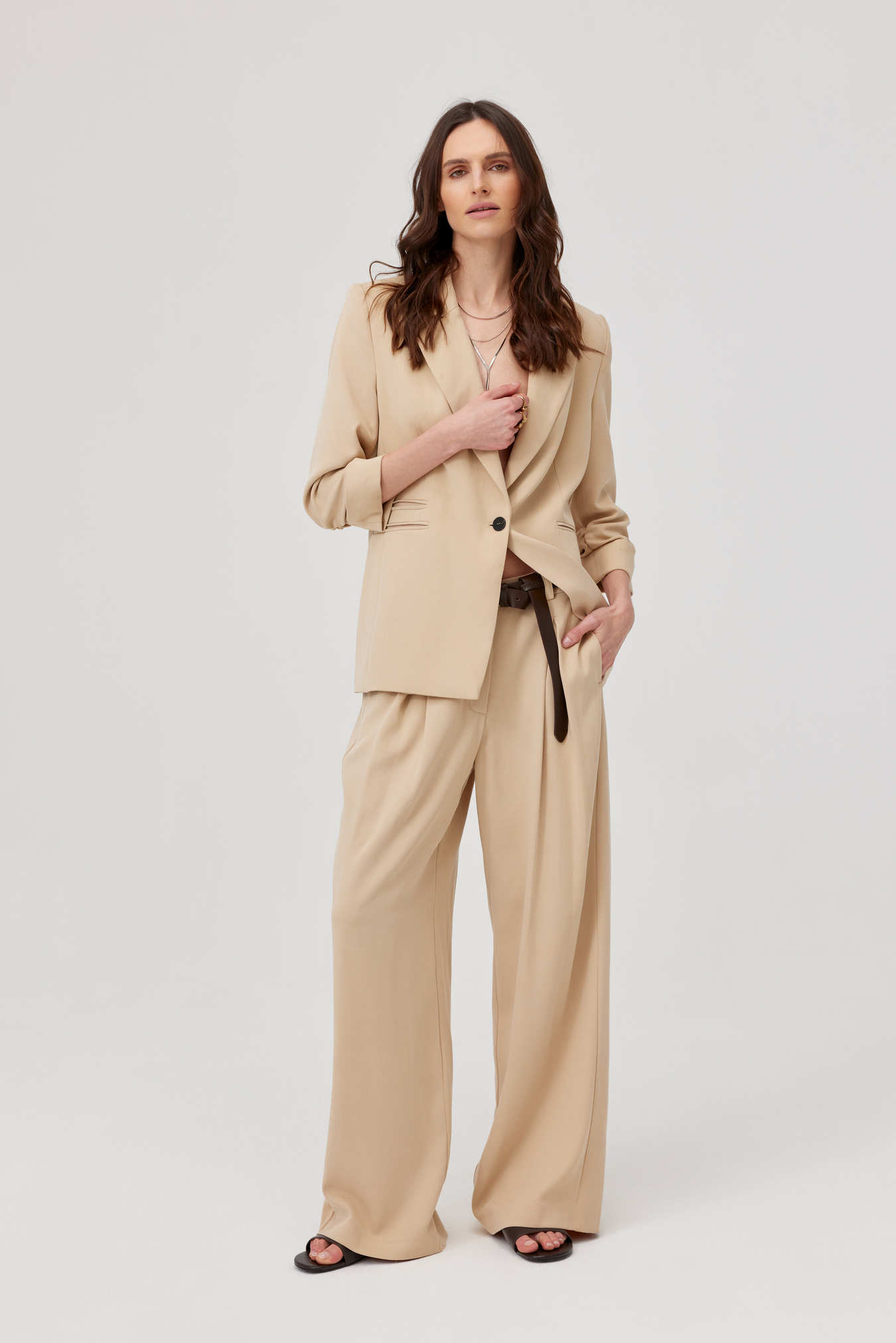 Edgar Beige Lyocell Jacket