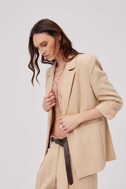 Edgar Beige Lyocell Jacket