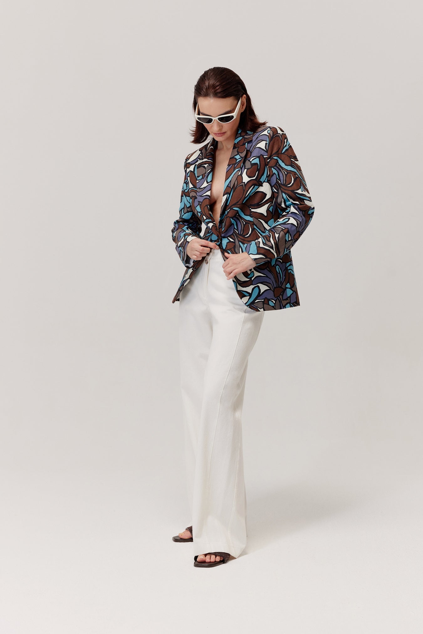 Faber Multicolor Floral Pattern Jacket